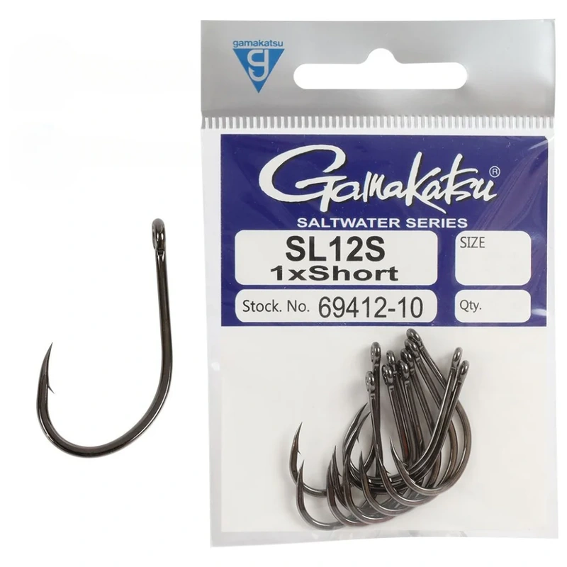 Gamakatsu SL12S Short Big Game Hooks